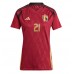 Maillot de foot Belgique Timothy Castagne #21 Domicile vêtements Femmes Europe 2024 Manches Courtes